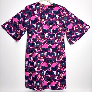 Marimekko Ennus Pilvipuutarha Dress Bell Sleeves size 38 S Small